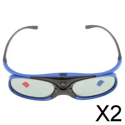 £31.54 • Buy 2x -Clear HD 144 Hz 3D Active Rechargeable Shutter Glasses For 3D DLP Link