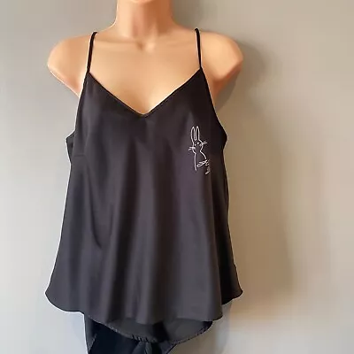£15.99 • Buy Ann Summers Pyjamas Shorts & Top Black Hunny Bunny Rabbit Cami Strappy Sleep