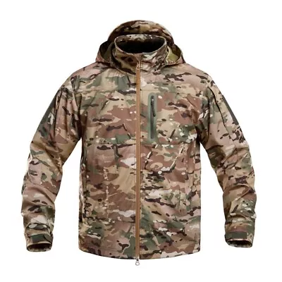 Army Waterproof Mens Soft Shell Jacket Tactical Military Combat Coat Windbreaker • $56.99