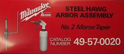 Milwaukee 49-57-0020 #2 Morse Taper Steel Hawg Arbor W/Hose & Pump Japan • $65
