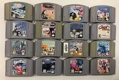 N64 Game Lot 16 Games All Authentic And Tested • $40