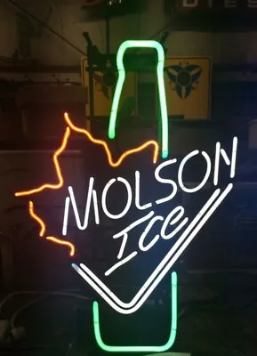 Molson Canadian Lager Beer Neon Sign Bar Light Lamp Man Cave Artwork 20 X16  • $142.99