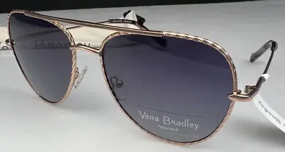 Vera Bradley Josie Women's Polarized Sunglasses Felicity Paisley Gold Frame NEW • $34