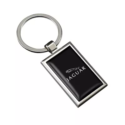 Jaguar.  Black Quality Metal Alloy Keyring • $12.95