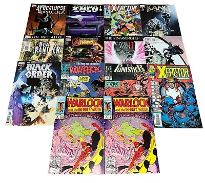 Lot Of 14 Random Marvel Comics - X-Men Black Widow Punisher Wolfpack + More • $17