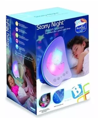 Bkids Starry Night Light Dream Station Projector Night Lamp With Light & Music • £16.95