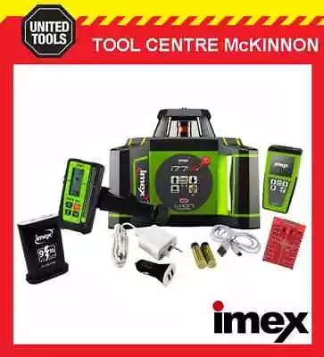 IMEX I77R HORIZONTAL RED BEAM ROTATING LASER LEVEL WITH LRX10 DIGITAL RECEIVER • $1489