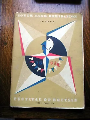 1951 FESTIVAL OF BRITAIN GUIDE - South Bank Exhibition LONDON Brochure Magazine • £9.99