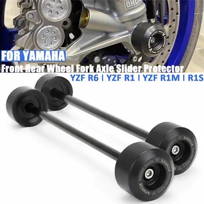 Front Rear Wheel Fork Axle Slider Crash Protector For YAMAHA YZF R1/R1M/R1S FZ10 • $35.61