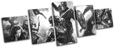 Iron Man Captain America Movie Greats MULTI CANVAS WALL ART Picture Print • £31.99