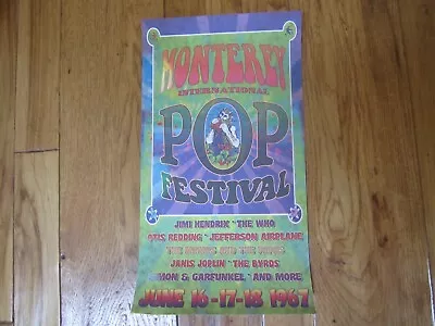 MONTEREY POP FESTIVAL Psychedelic Poster • $20