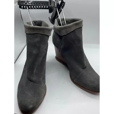 Matt Bernson Gray Ankle Wedge Boots Size 7.5 • $24.49