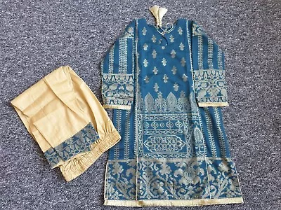 Kids/Girls Asian Jacquard Dress /Eid/ Two Piece/Summer/indian /Paki • £18