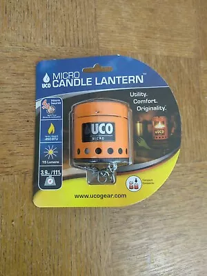 UCO  Micro Candle Lantern - 15 Lumens - Camping Hiking - RARE - NEW - Orange • $145.36