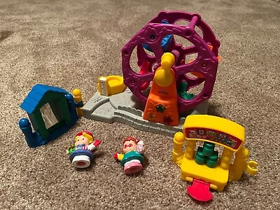 Fisher Price Little People 2003 FERRIS WHEEL Set W/ Carnival Games • $19.99