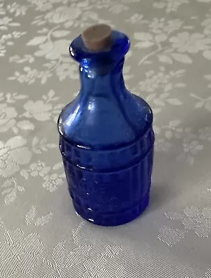 Vintage Root Bitters Miniature Blue Glass Bottle w/Cork • $7.95