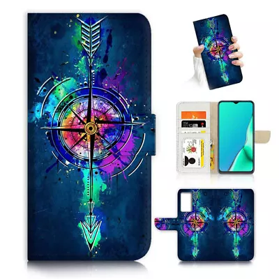 ( For Oppo A57 / A57S ) Wallet Flip Case Cover AJ24488 Magic Arrow • $13.99