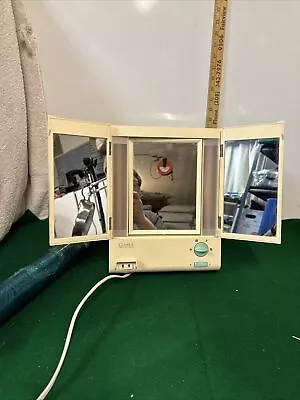 VINTAGE Clairol TRUE To LIGHT Lighted Makeup Double Sided Mirror Model LM8 Works • $25