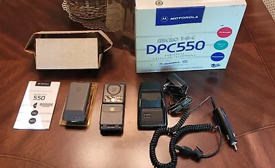 Vintage Motorola DPC550 Micro TAC Cell Phone With Box Manual Charger Untested • $9.99