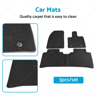 3Pcs/Set Classic Carpet Car Mats Suitable For BYD Atto 3 2022+ Black • $46