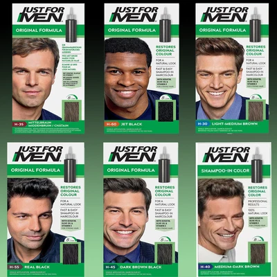 £10.69 • Buy JUST FOR MEN Original Formula Shampoo-In Hair Colour For Natural Look Hair Dye