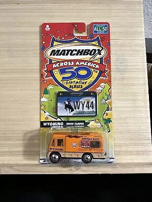 2003 Matchbox Across America Wyoming Truck Camper 50th Birthday Series • $9.98