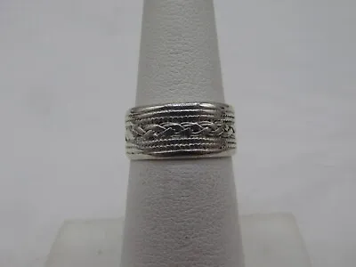 Vintage Charles Winston Sterling Silver Band Ring Sz 5.75 Marked 925 CW #384 • $20