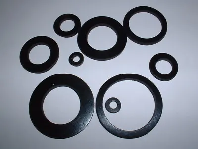 3mm Extra Thick Epdm Rubber Flat Round Ring Washer Seal Gaskets 12mm - 80mm Od • £2.15