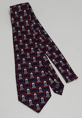 Tattersalls Newmarket  Pure Silk Navy Blue Neck Tie By Michelsons Of London • £7.75