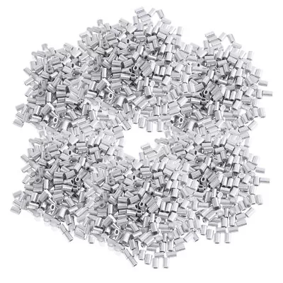 $7.65 • Buy 600x  Crimp Sleeves Fishing Wire Leader Crimps Aluminum