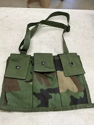 Usgi Molle Ii Woodland Bandoleer Ammunition Pouch • $20