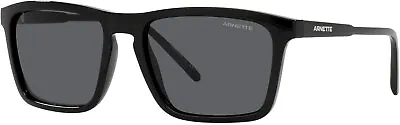 ARNETTE AN4283 41/87 56mm Black Frame Dark Grey Lenses Man Sunglasses • $39.99