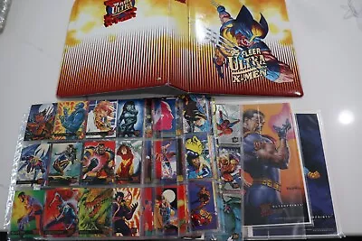 1995 Fleer Ultra Marvel X-Men BINDER Complete Base Chase Insert Set Silver Gold • $425