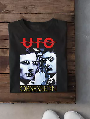 UFO Band Obsession T Shirt Black Men Size S To 4XL • $16.99
