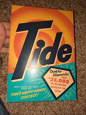 Vintage Tide Laundry Detergent Full Cardboard Box • $40