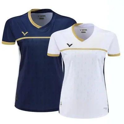 NEW Victor Women's Badminton T-Shirts Tennis Clothes Polyester Sport Tops Hot！ • £22.39