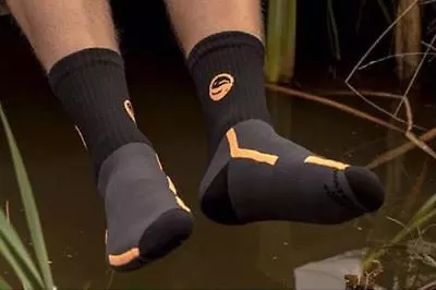 Guru Waterproof Socks Coarse Carp Match Fishing Black Socks Clothing - All Sizes • £29.99