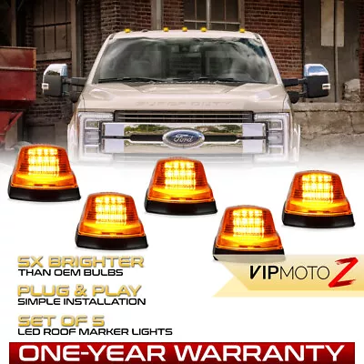 5pc Amber Roof Clearance LED Lights For 2017-2023 Ford F250 F350 F450 Superduty • $49.95