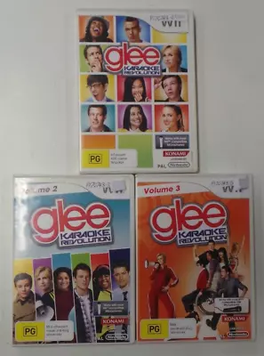 Wii GAME - KAROKE REVOLUTION GLEE VOLUME 1 2 & 3 • $30