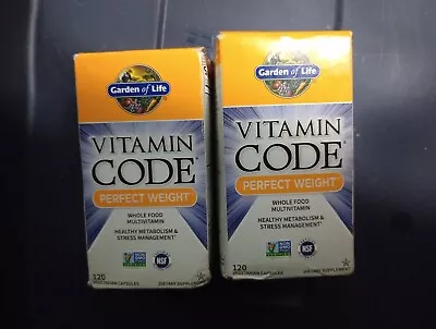 Boxes Garden Of Life Vitamin Code Perfect Weight Multivitamin Supplement 120 Cap • $33.95