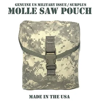 New Us Army Military Issue Acu Molle 200 Round Saw Ammo Pouch Gp First Aid Ifak • $18.95