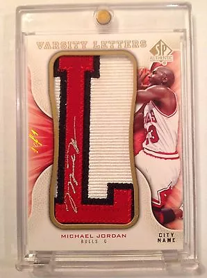 Michael Jordan 08-09 Ud Sp Authentic Varsity Letter Legend Jersey Auto Patch 1/1 • $50000