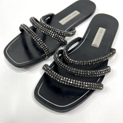 $16 • Buy Zara Basics Black Studded Sandals Size 38