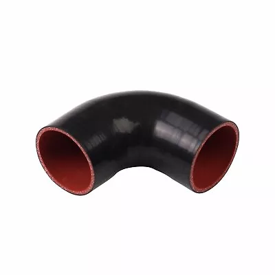 2  Inch Silicone 90 Degree Elbow Pipe Intercooler Hose Coupler 51mm Black Red • $9.79