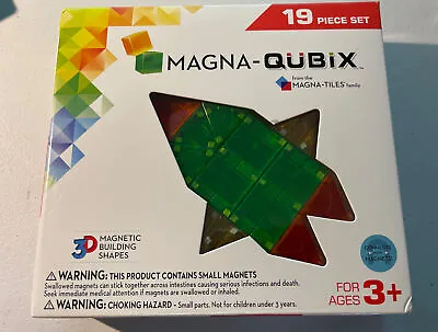 New Magna-Qubix19-Piece Set Magnetic Building Blocks 3+ Magna-Tiles • $20.24