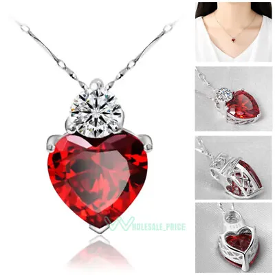 925 Sterling Silver Necklace Christmas Gift For Women Mom Wife Gifts Birthday • $8.59