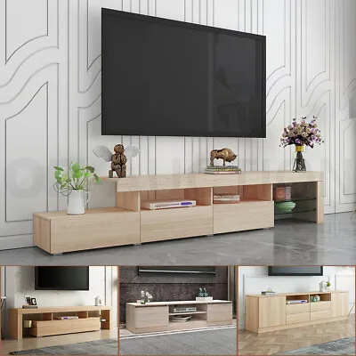 $249.95 • Buy 160-240cm TV Stand Bench Table Cabinet Entertainment Unit 3 Push-Opened Drawers