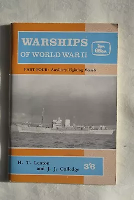 WARSHIPS Of WORLD WAR II ~ No.4 AUXILIARY FIGHTING VESSELS - Ian Allan ABC • £2