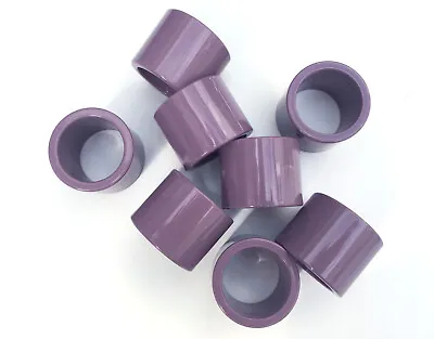 8 - VERA NAPKIN RINGS - PURPLE / SMOKEY PLUM / DUSTY VIOLET - 1980s VTG EUC HTF • $40