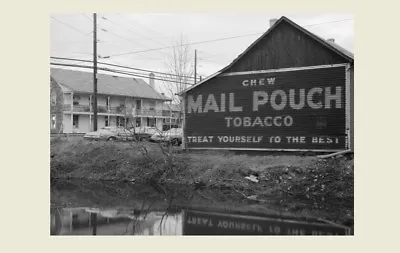 Mail Pouch Tobacco Barn PHOTO 1970s Sign Pennsylvania Vintage Advertisement • $5.48